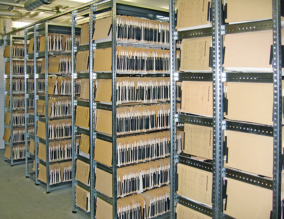 SAL Scholz Systeme Bild Pendelregistratur Regal