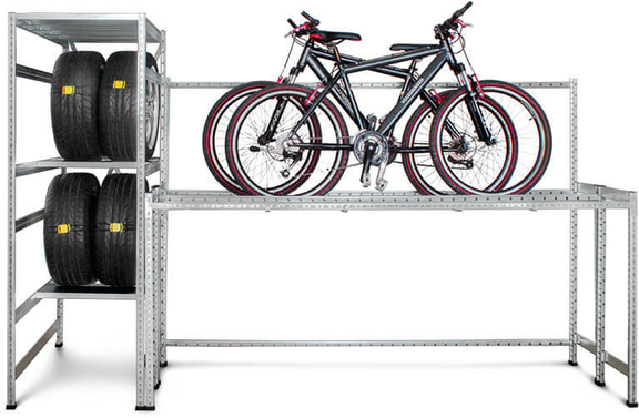 SAL Scholz Systeme Bild Fahrradregal Fahrrad