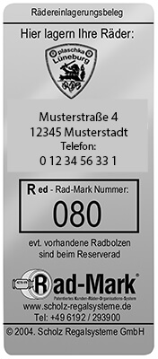 SAL Scholz Systeme Bild Garderobenmarke